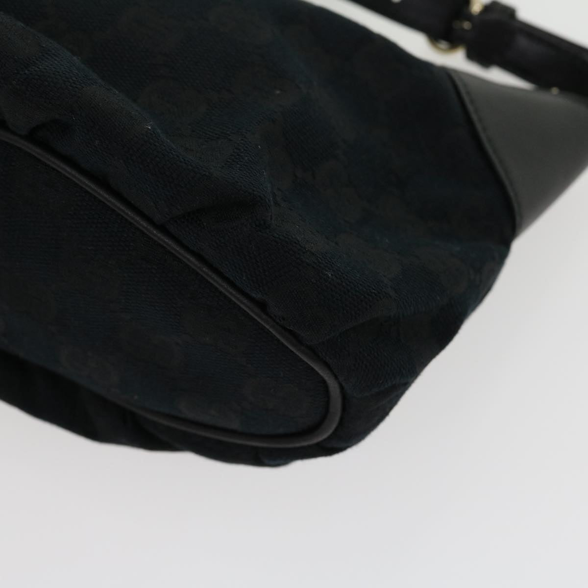 GUCCI GG Canvas Web Sherry Line Pouch Black Red Green ki2089A