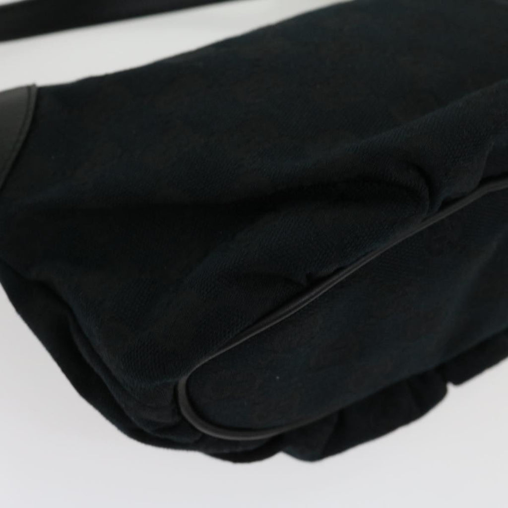GUCCI GG Canvas Web Sherry Line Pouch Black Red Green ki2089A