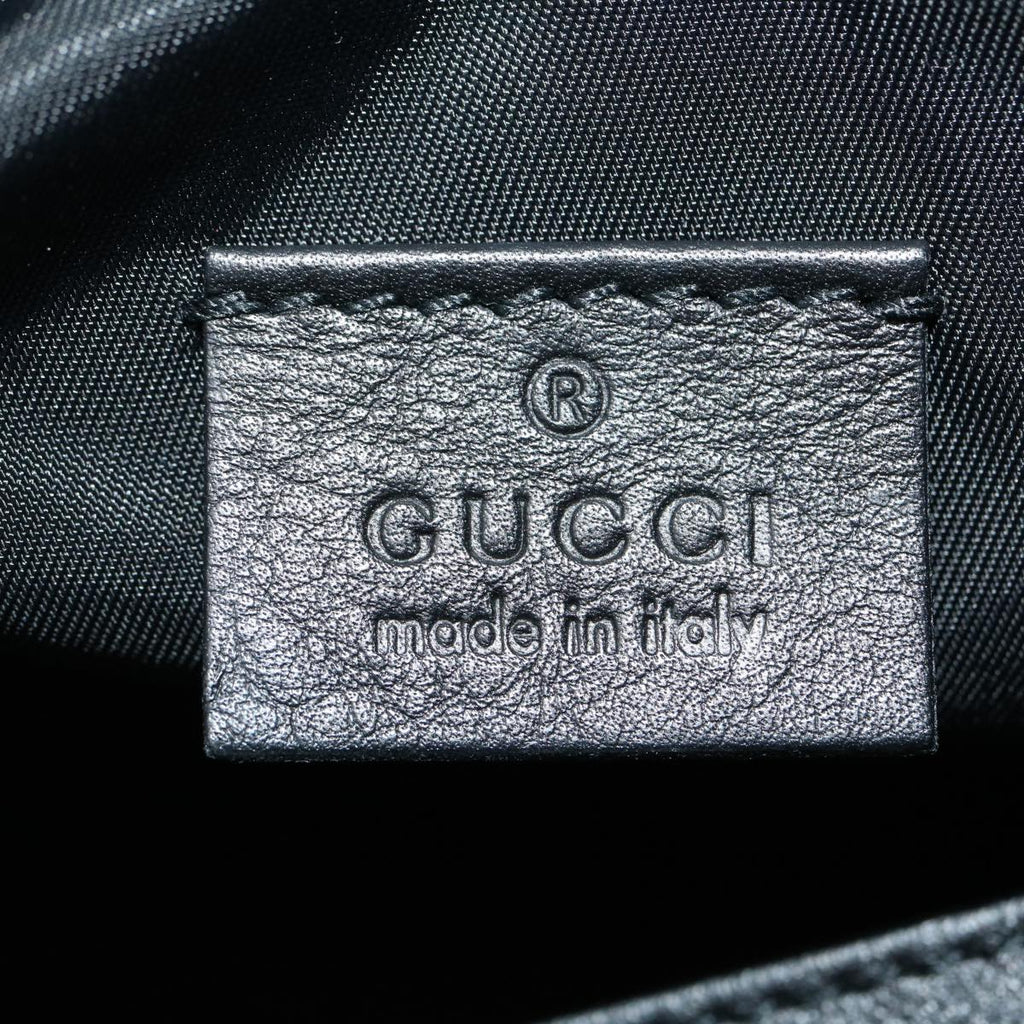 GUCCI GG Canvas Web Sherry Line Pouch Black Red Green ki2089A