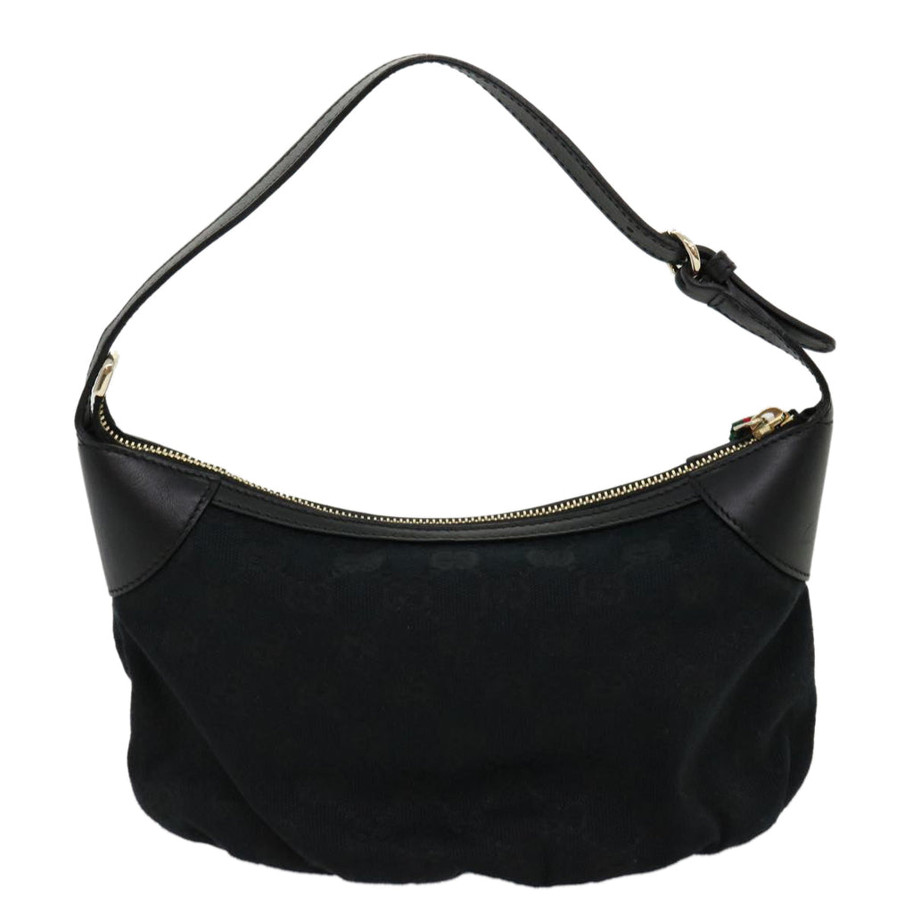GUCCI GG Canvas Web Sherry Line Pouch Black Red Green ki2089A