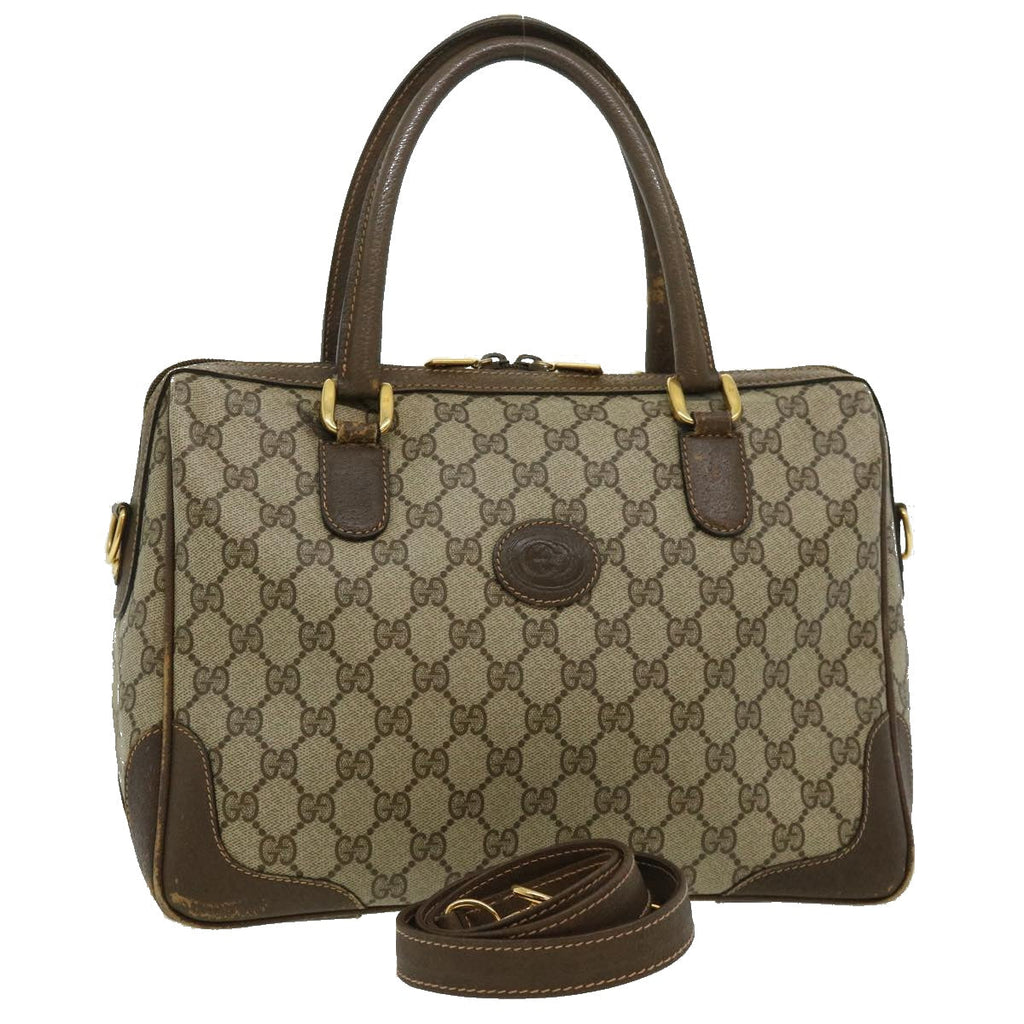 GUCCI GG Canvas Hand Bag 2way Beige 002.122.0033 ki2104