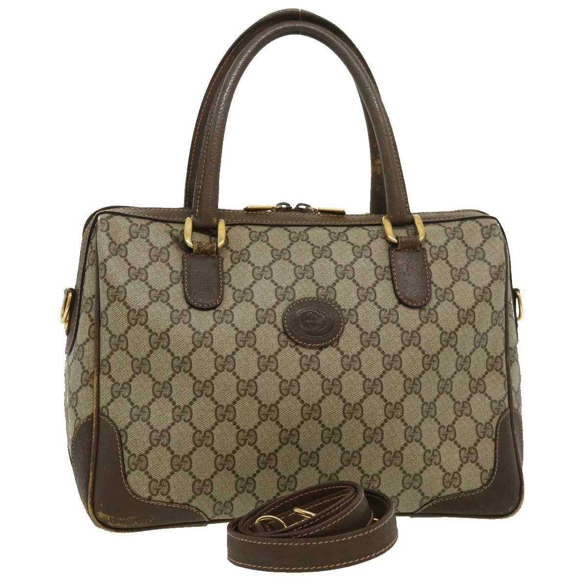 GUCCI GG Canvas Hand Bag 2way Beige 002.122.0033 ki2104