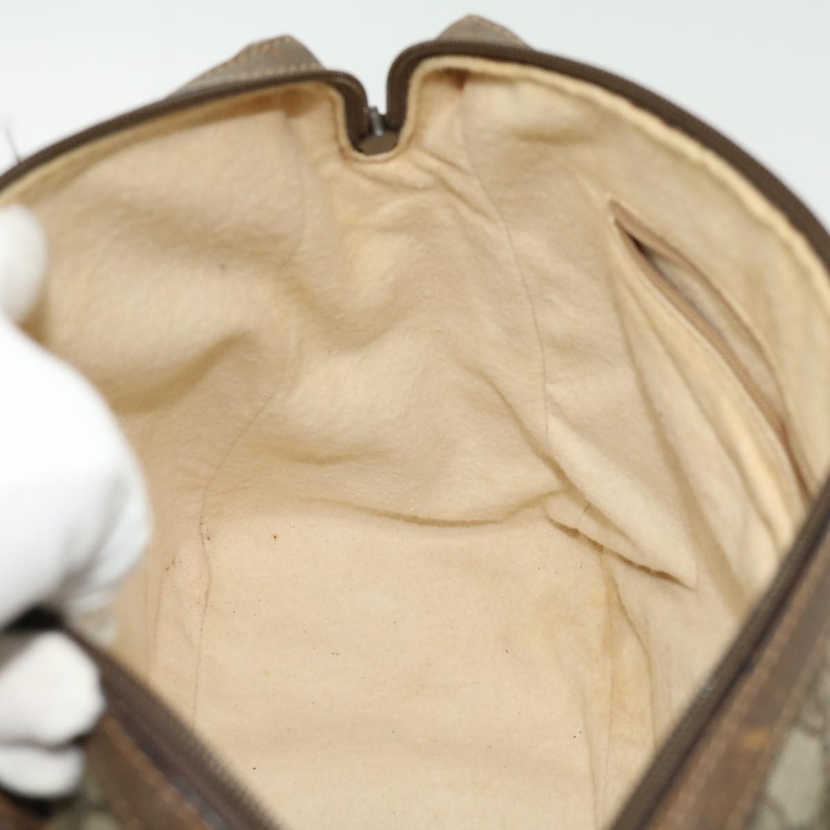 GUCCI GG Canvas Hand Bag 2way Beige 002.122.0033 ki2104