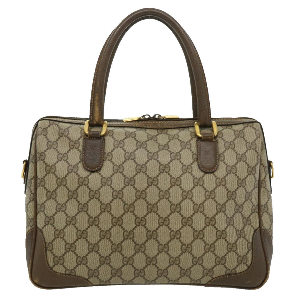 GUCCI GG Canvas Hand Bag 2way Beige 002.122.0033 ki2104