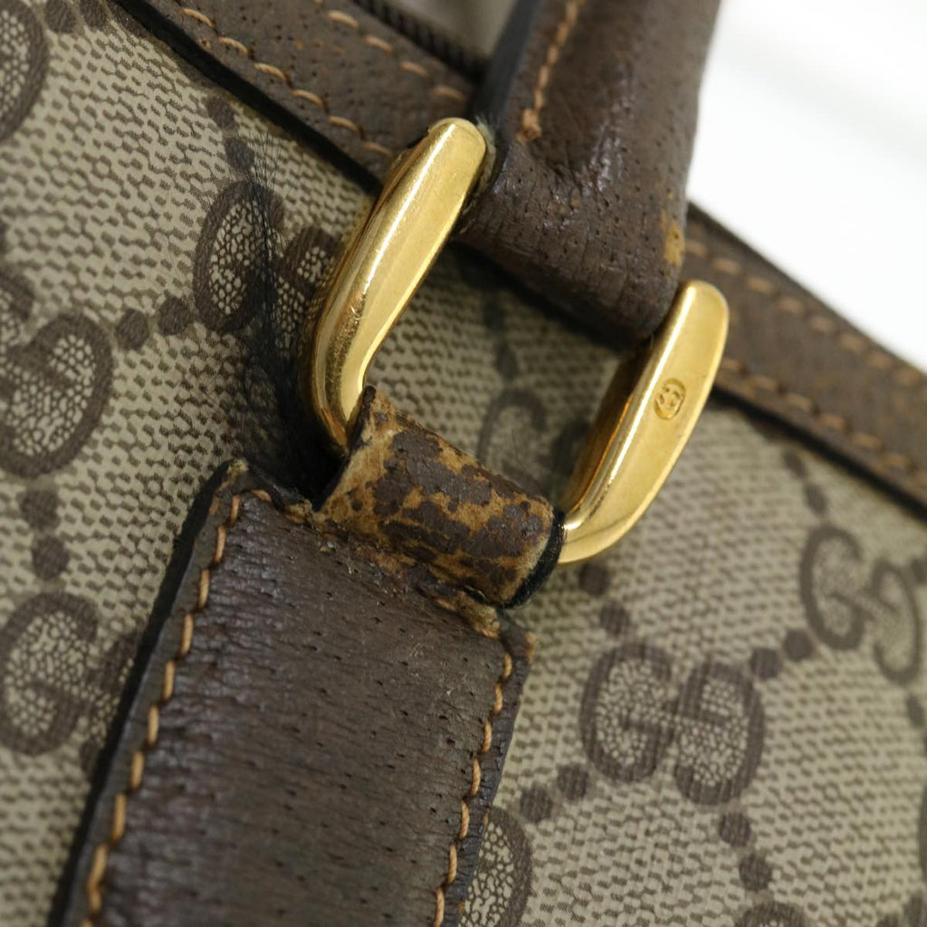 GUCCI GG Canvas Hand Bag 2way Beige 002.122.0033 ki2104