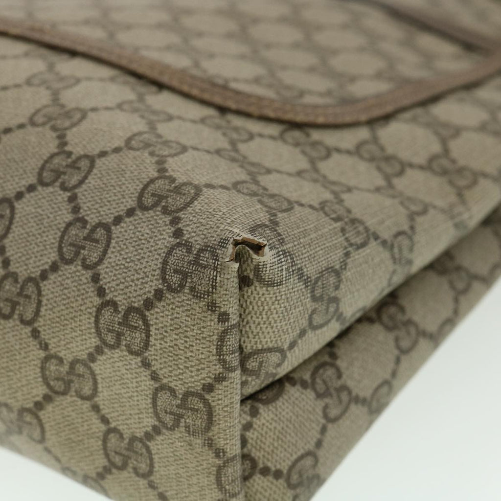 GUCCI Web Sherry Line GG Canvas Tote Bag PVC Leather Beige Green Red ki2105