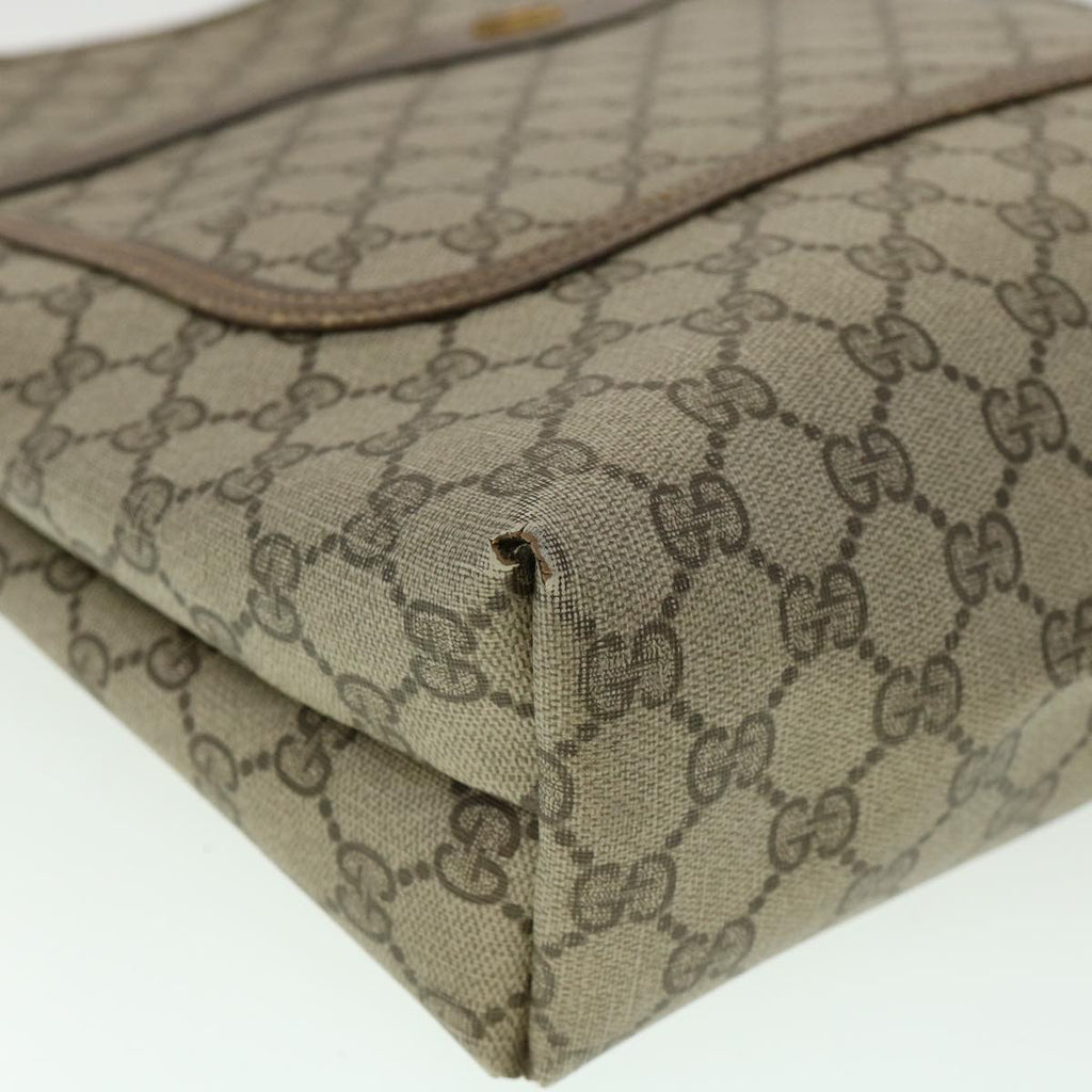 GUCCI Web Sherry Line GG Canvas Tote Bag PVC Leather Beige Green Red ki2105
