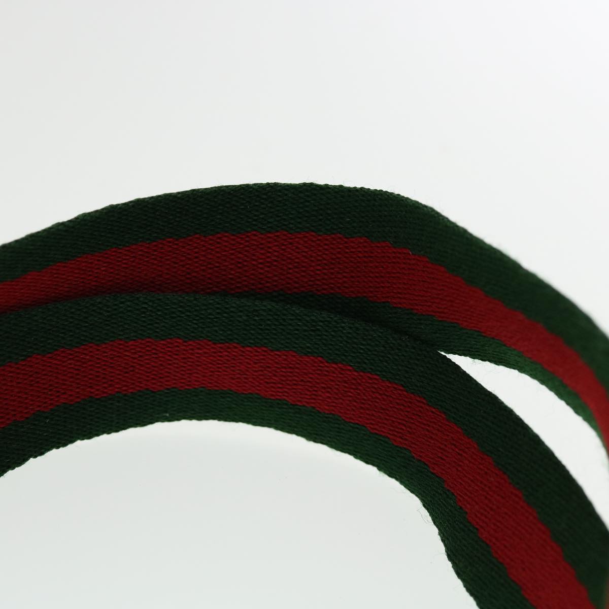 GUCCI Web Sherry Line GG Canvas Tote Bag PVC Leather Beige Green Red ki2105