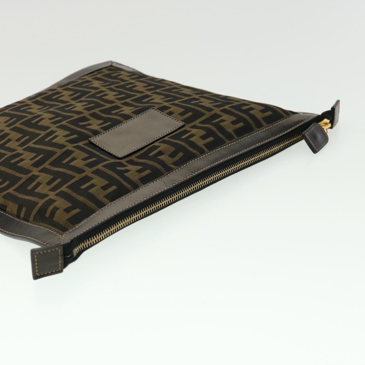 FENDI Zucca Canvas Pouch Brown ki2108