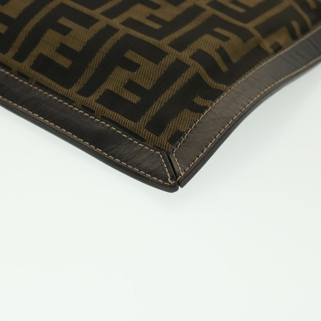 FENDI Zucca Canvas Pouch Brown ki2108