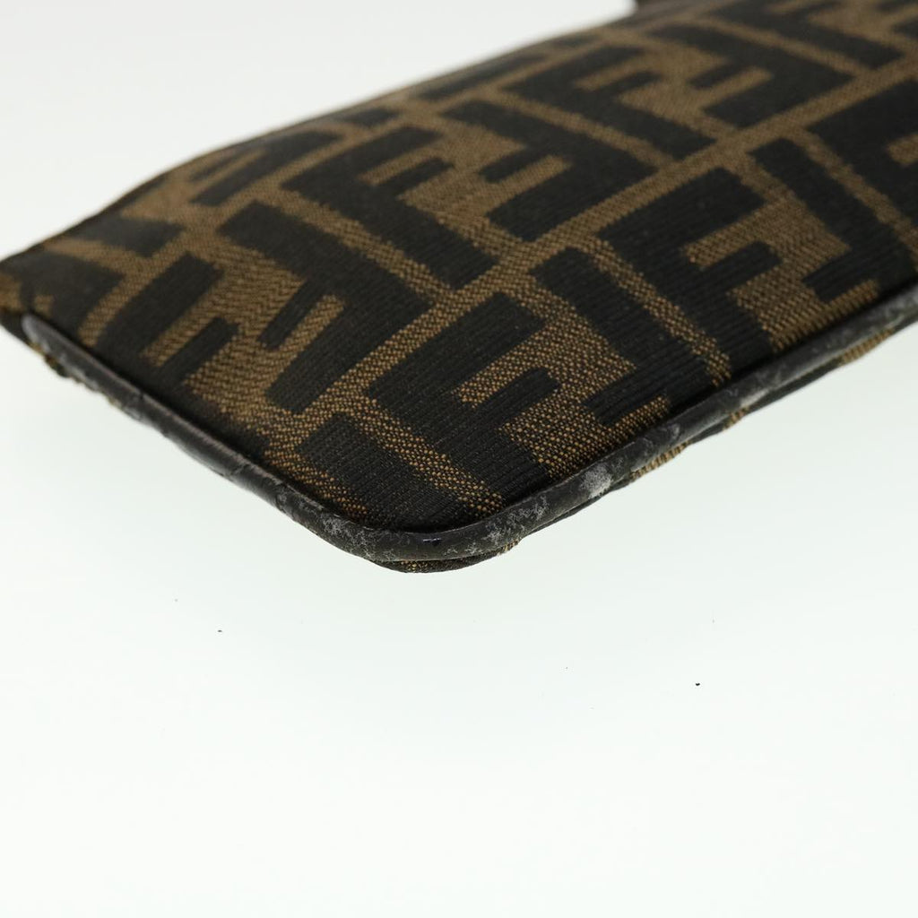 FENDI Zucca Canvas Pouch Brown ki2134