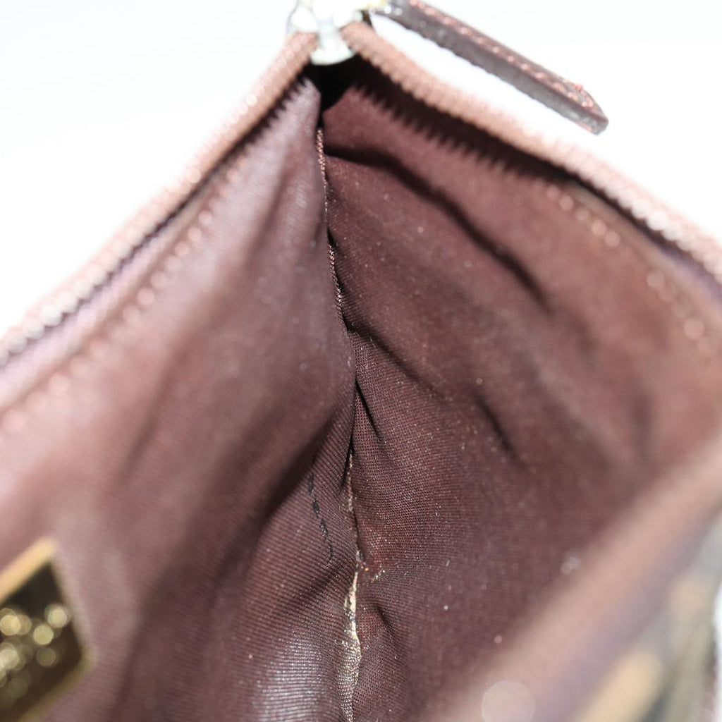 FENDI Zucca Canvas Pouch Brown ki2134