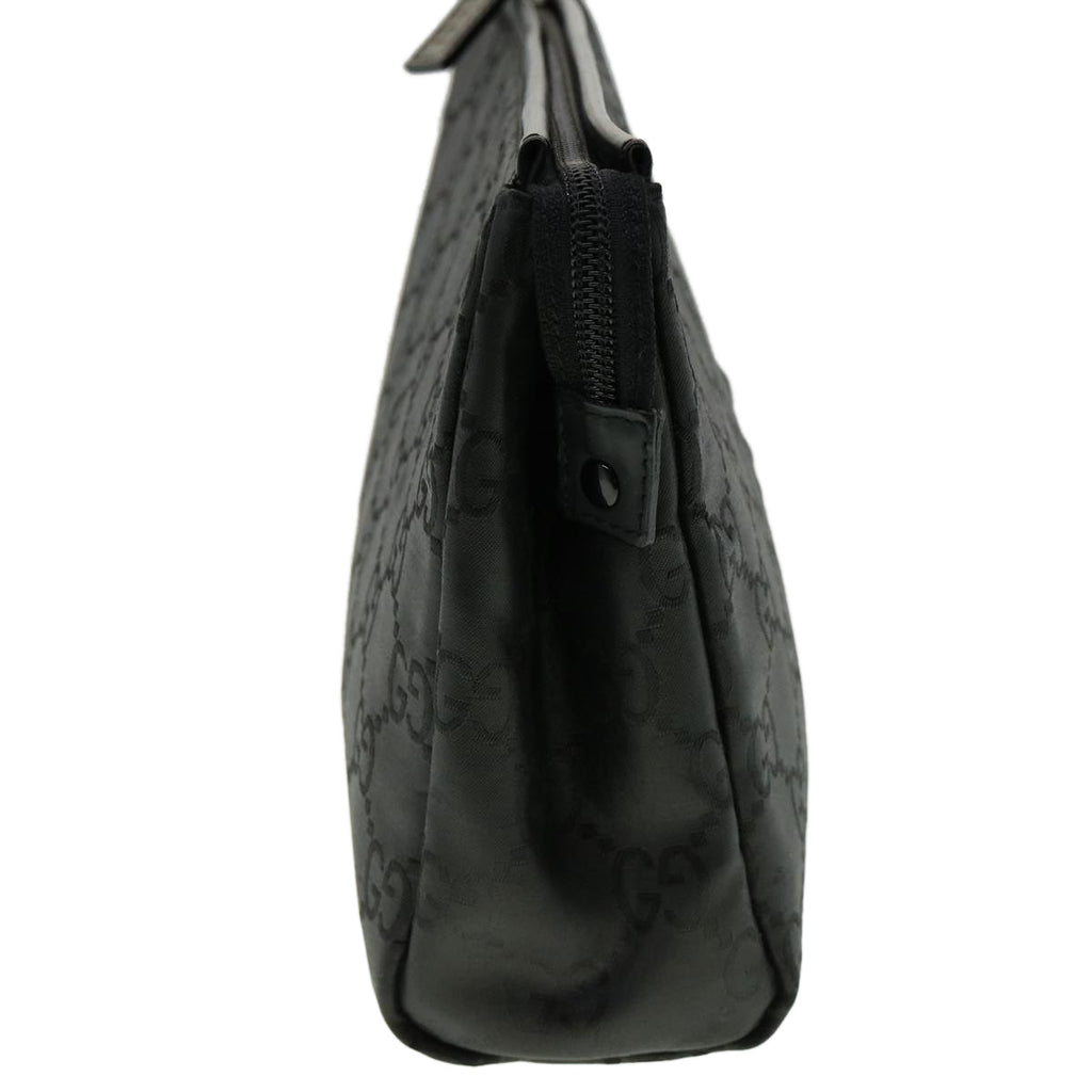 GUCCI GG Canvas Clutch Bag Black ki2143