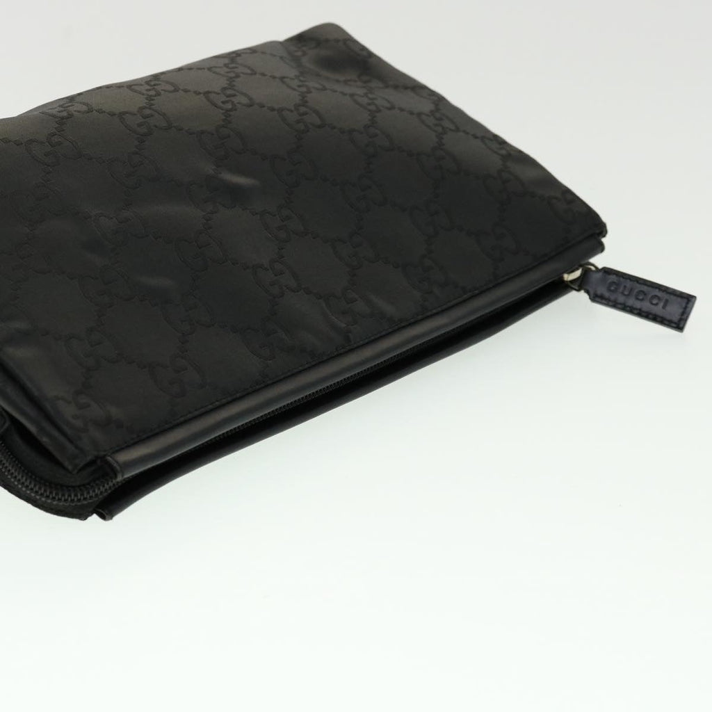 GUCCI GG Canvas Clutch Bag Black ki2143