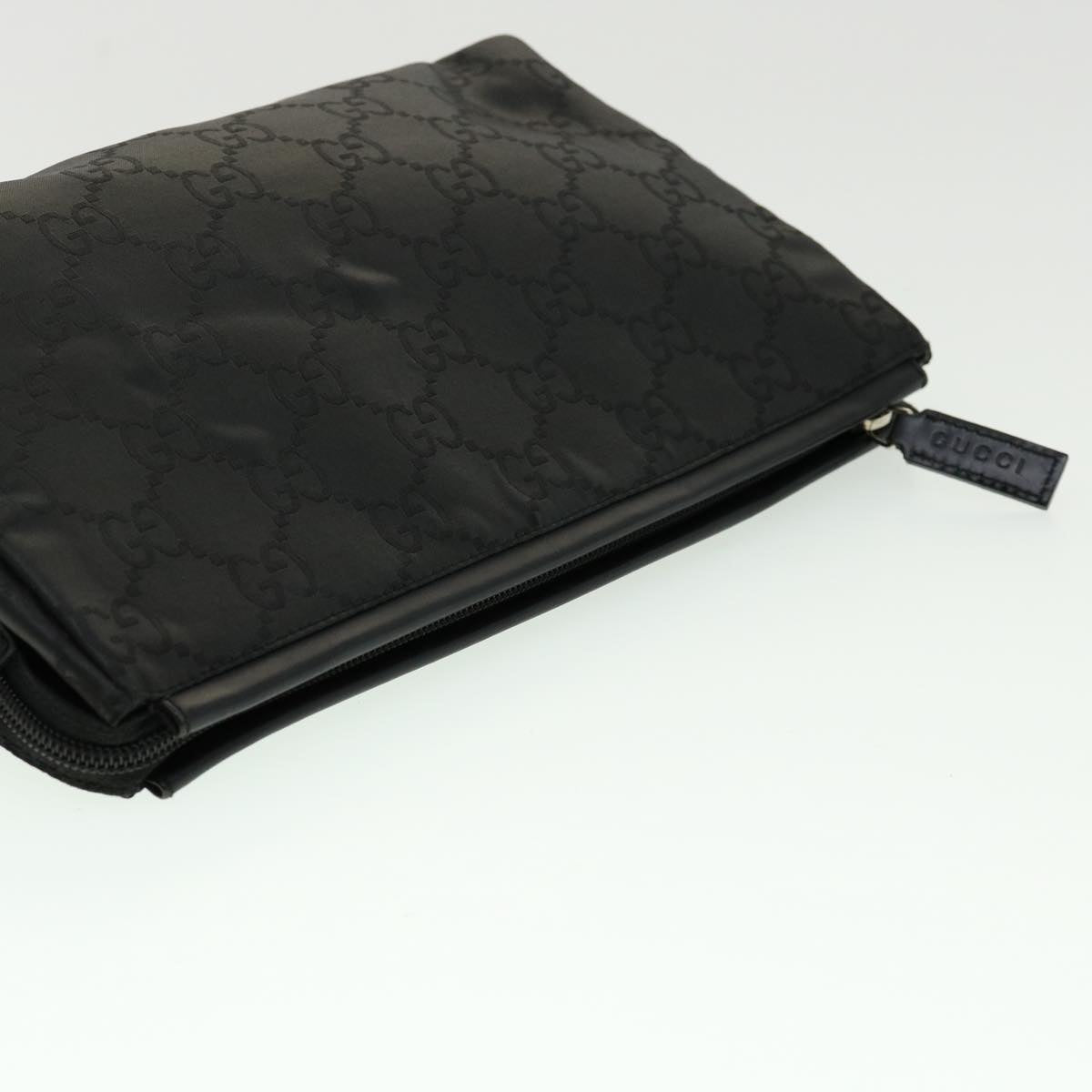 GUCCI GG Canvas Clutch Bag Black ki2143