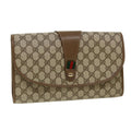 GUCCI GG Canvas Clutch Bag Beige ki2173