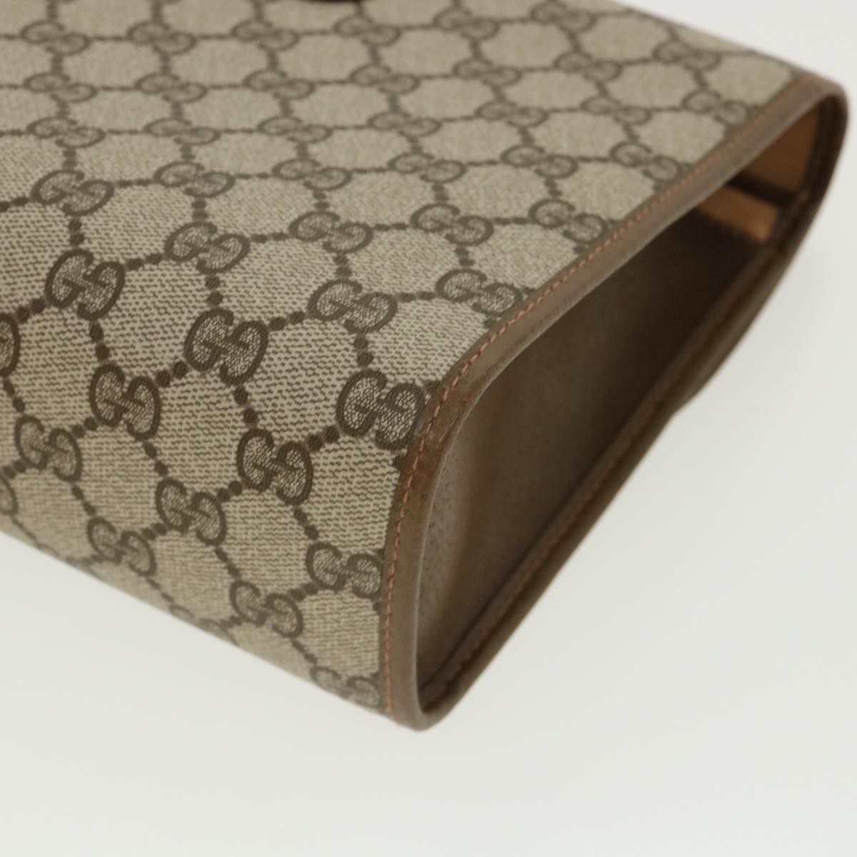 GUCCI GG Canvas Clutch Bag Beige ki2173