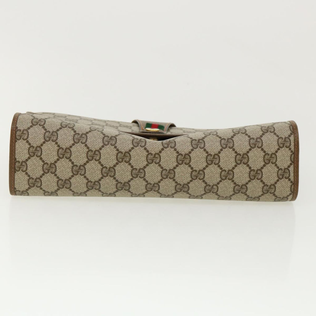 GUCCI GG Canvas Clutch Bag Beige ki2173