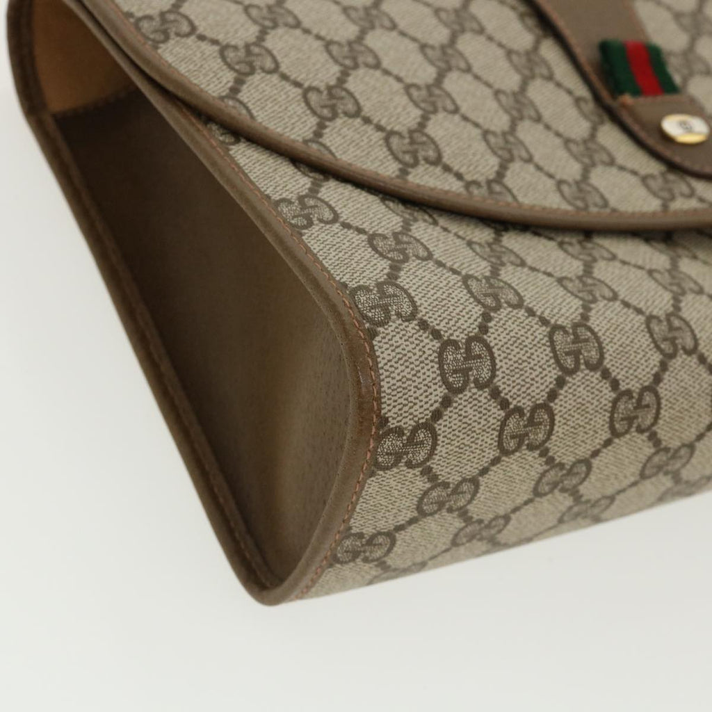 GUCCI GG Canvas Clutch Bag Beige ki2173