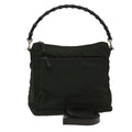 GUCCI Bamboo Shoulder Bag Nylon 2way Khaki 00005092122 ki2191