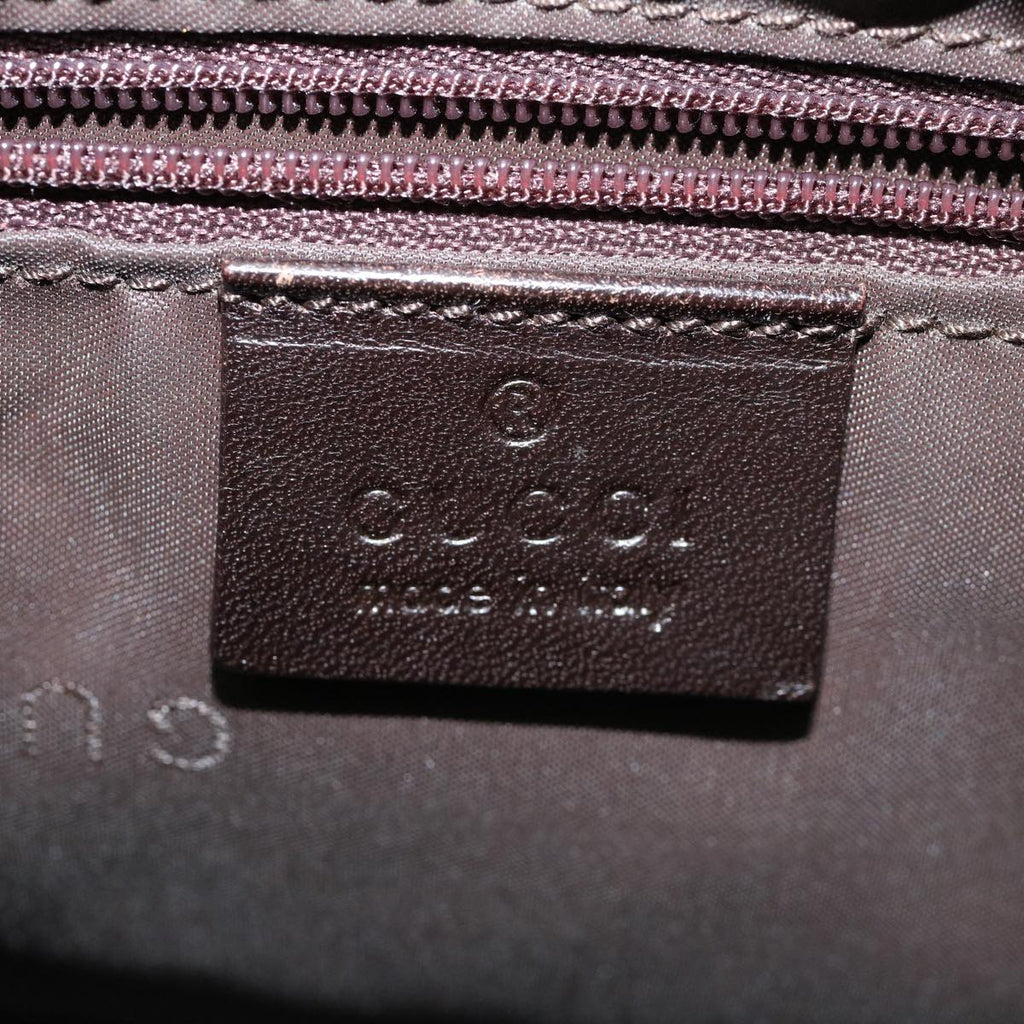 GUCCI Bamboo Shoulder Bag Nylon 2way Khaki 00005092122 ki2191