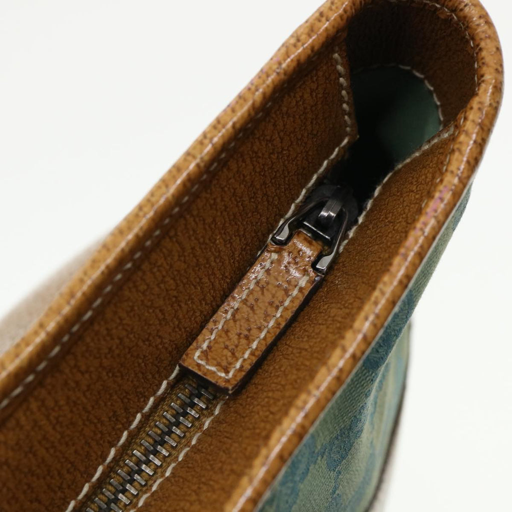GUCCI GG Canvas Tote Bag Light Blue Brown 113011 ki2206