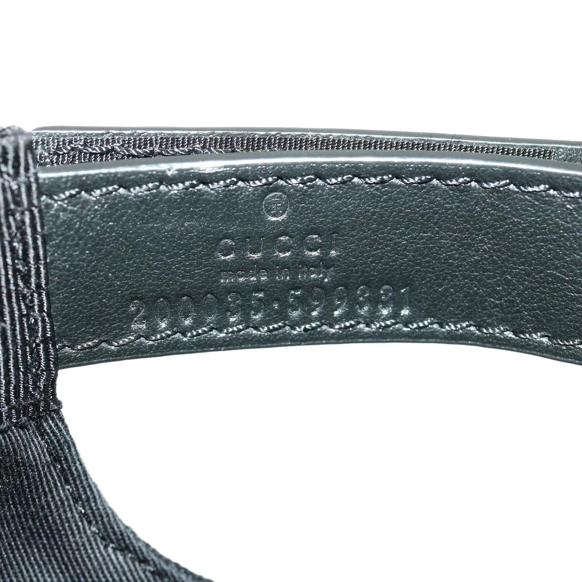 GUCCI GG Canvas Web Sherry Line Cap L Black Green Red ki2227