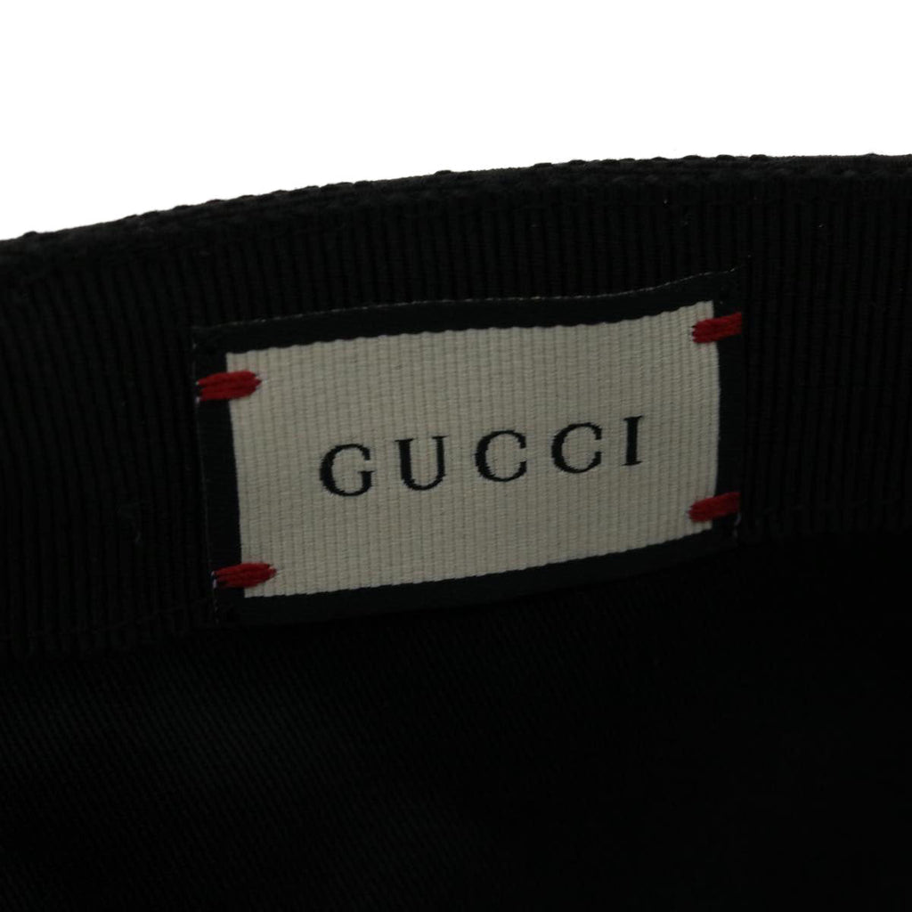 GUCCI GG Canvas Web Sherry Line Cap L Black Green Red ki2227