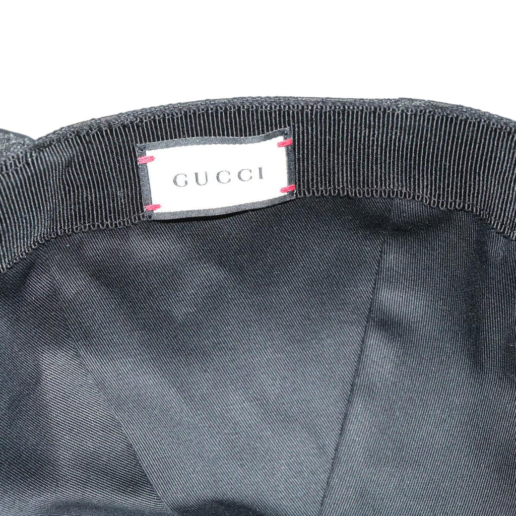 GUCCI GG Canvas Web Sherry Line Cap L Black Green Red ki2227