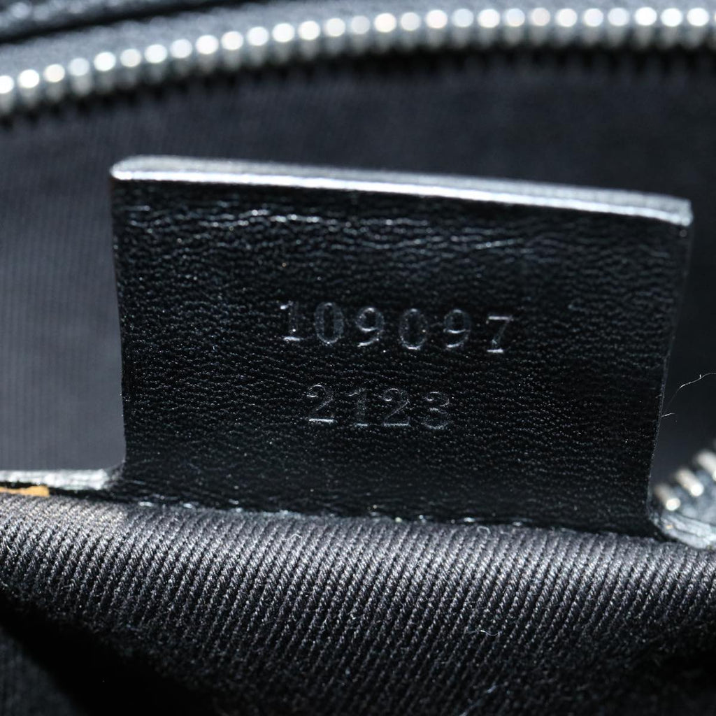 GUCCI GG Canvas Shoulder Bag Black 1090972128 ki2297
