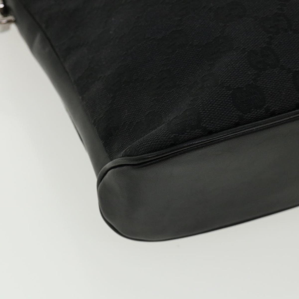 GUCCI GG Canvas Shoulder Bag Black 1090972128 ki2297