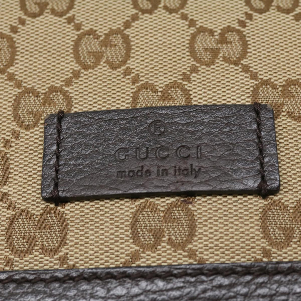 GUCCI GG Canvas Shoulder Bag Brown 449172493075 ki2329