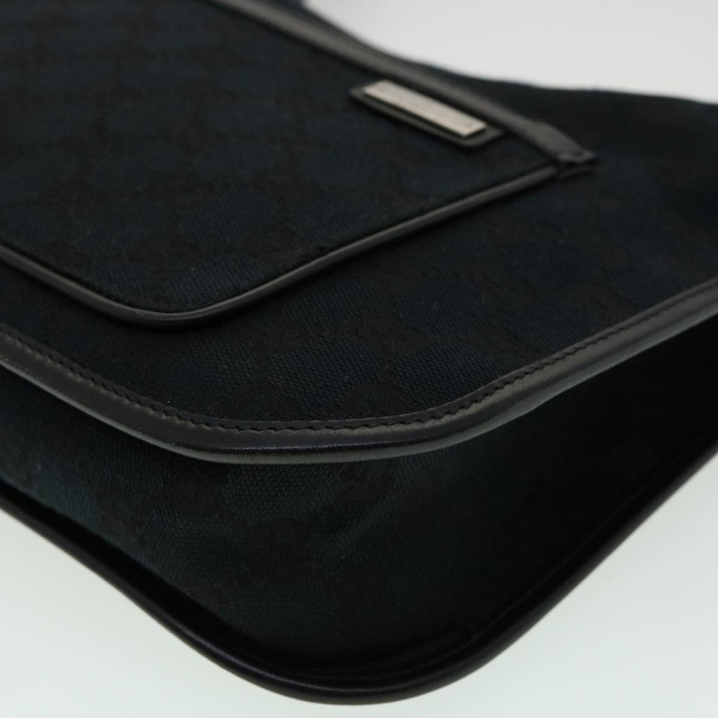 GUCCI GG Canvas Shoulder Bag Black 00141981705 ki2330
