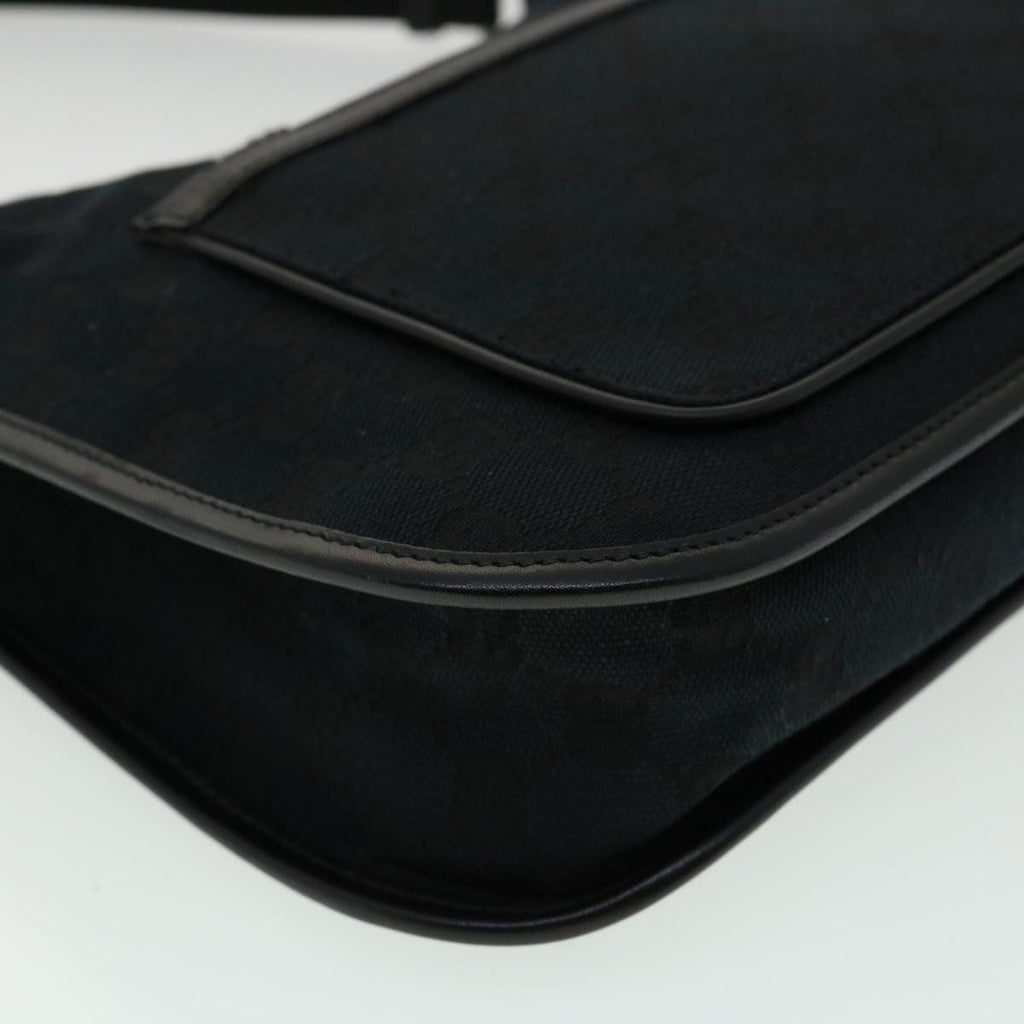 GUCCI GG Canvas Shoulder Bag Black 00141981705 ki2330