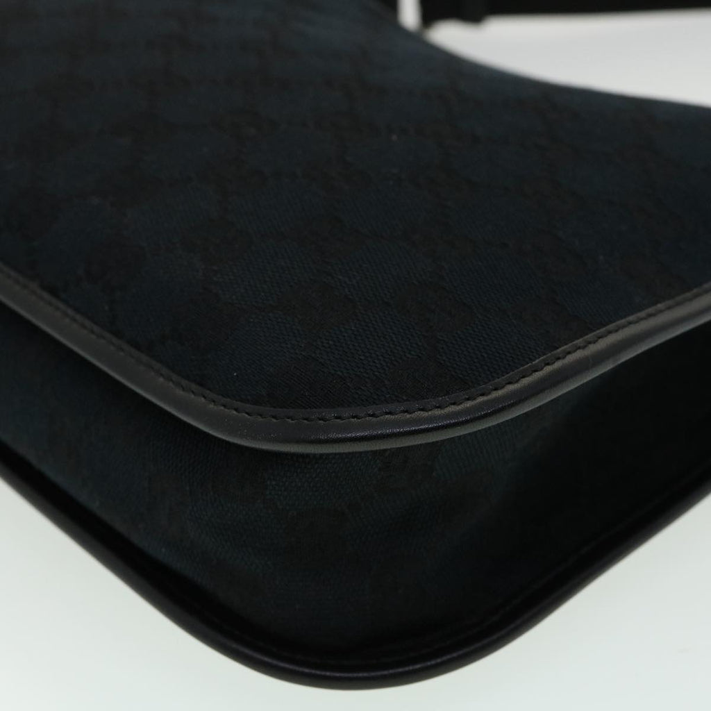 GUCCI GG Canvas Shoulder Bag Black 00141981705 ki2330