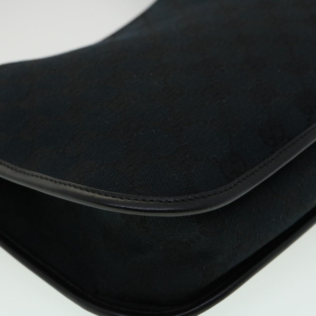 GUCCI GG Canvas Shoulder Bag Black 00141981705 ki2330