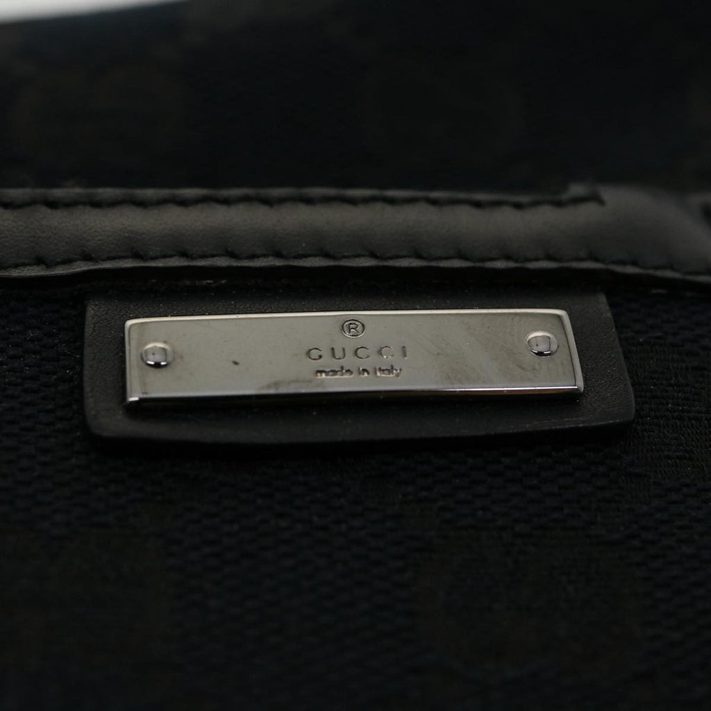 GUCCI GG Canvas Shoulder Bag Black 00141981705 ki2330