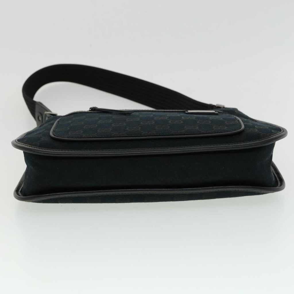 GUCCI GG Canvas Shoulder Bag Black 00141981705 ki2330