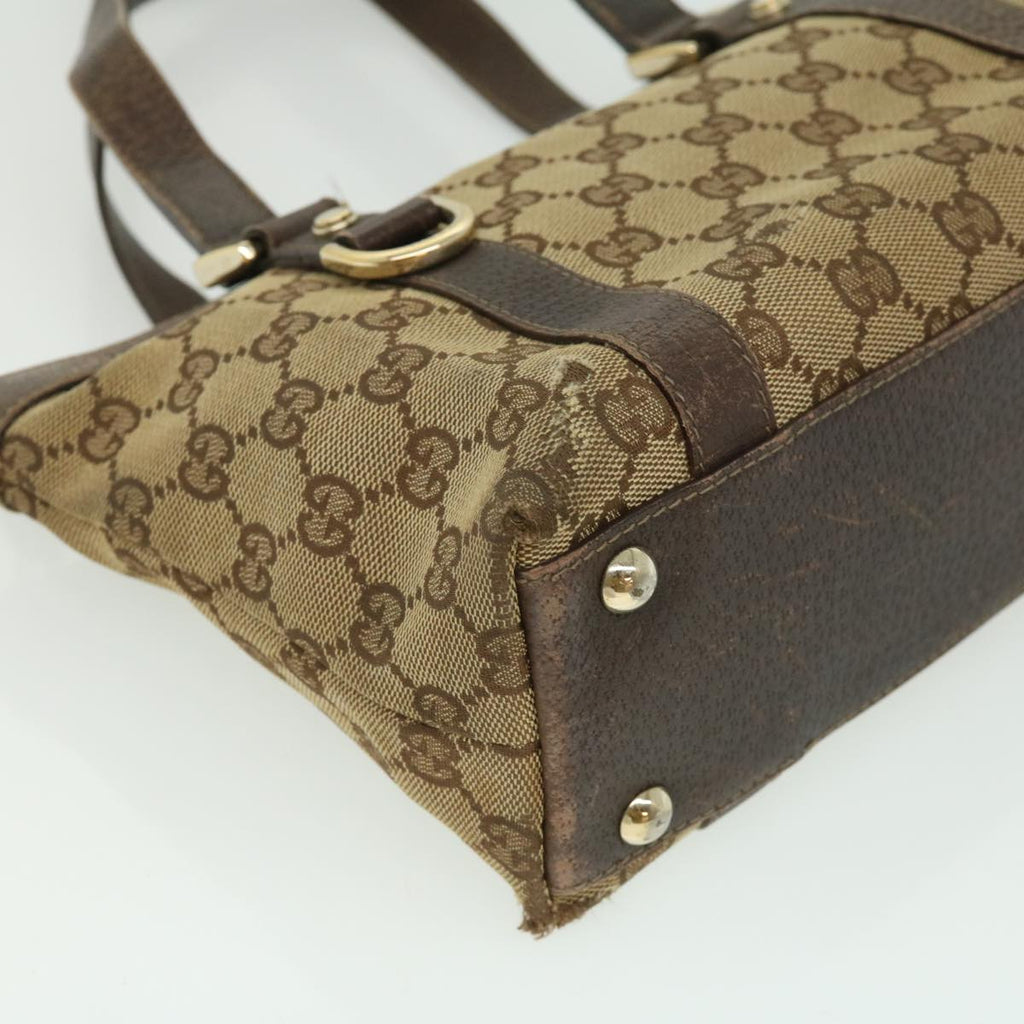 GUCCI GG Canvas Hand Bag Beige ki2336