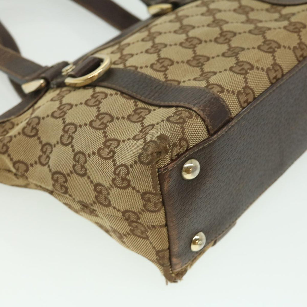 GUCCI GG Canvas Hand Bag Beige ki2336