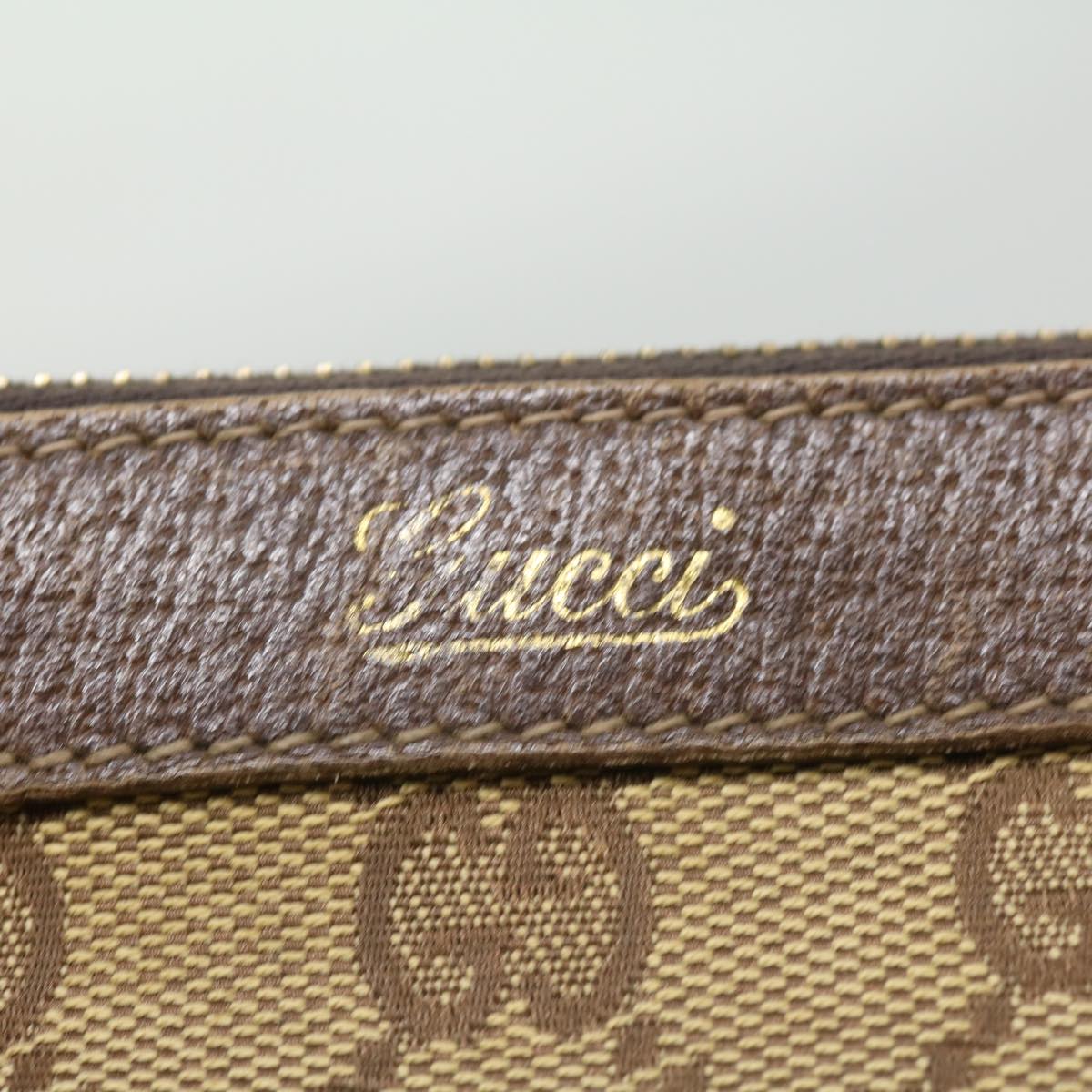GUCCI GG Canvas Hand Bag Beige ki2336