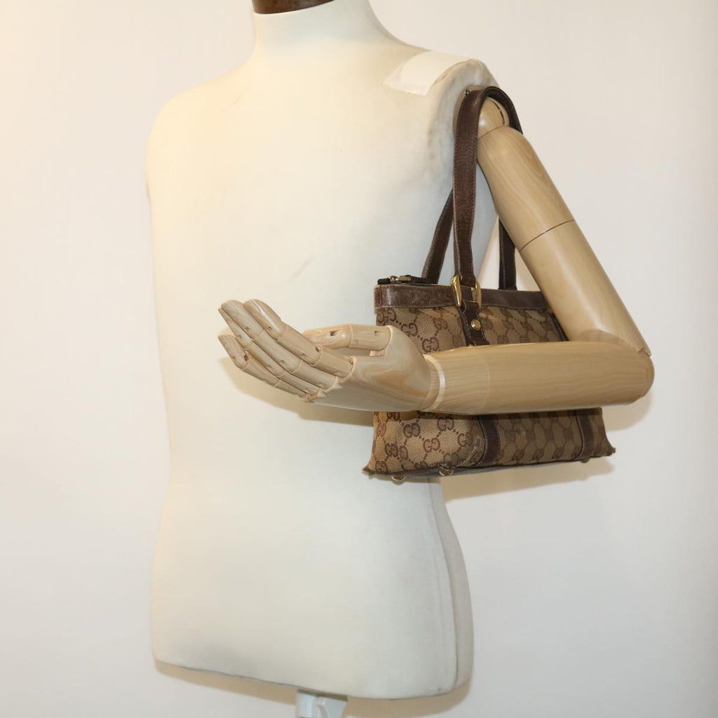 GUCCI GG Canvas Hand Bag Beige ki2336