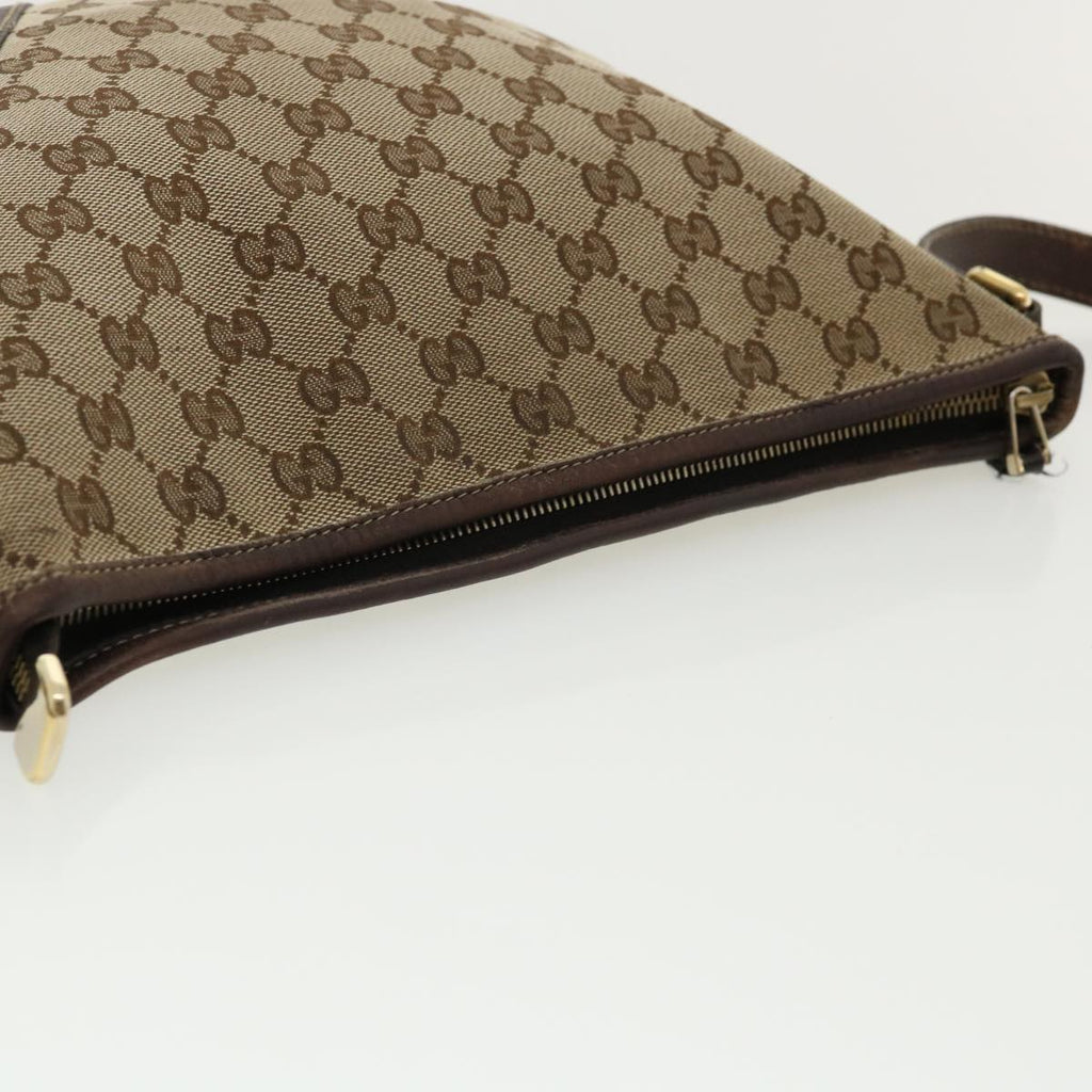 GUCCI GG Canvas Shoulder Bag Beige ki2368