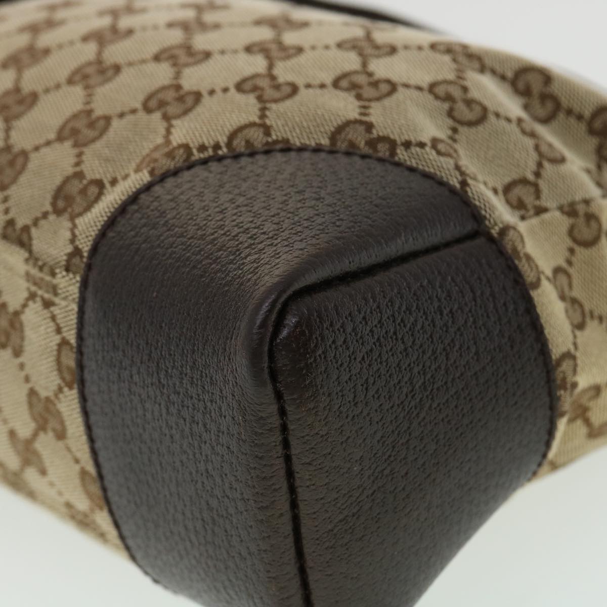 GUCCI GG Canvas Shoulder Bag Beige ki2371