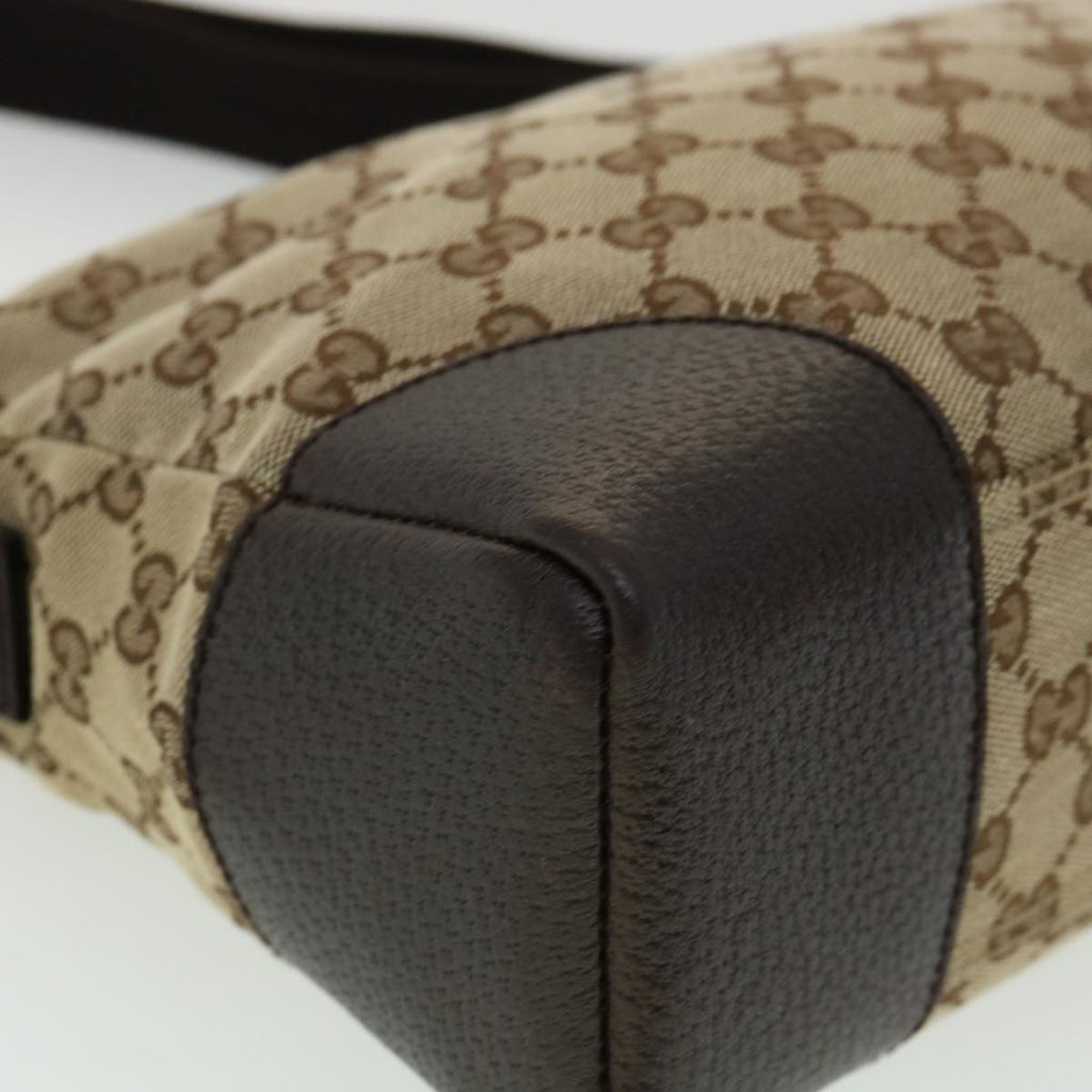 GUCCI GG Canvas Shoulder Bag Beige ki2371