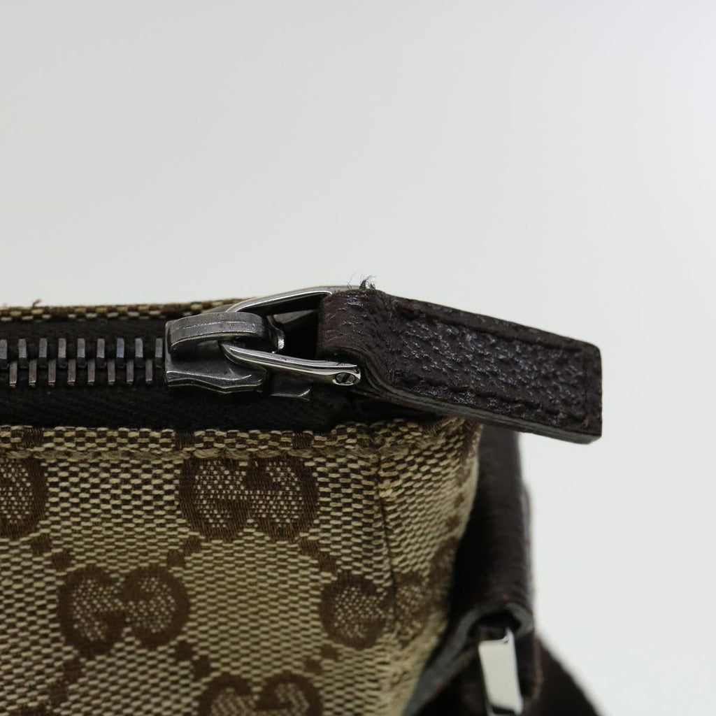 GUCCI GG Canvas Shoulder Bag Beige ki2371