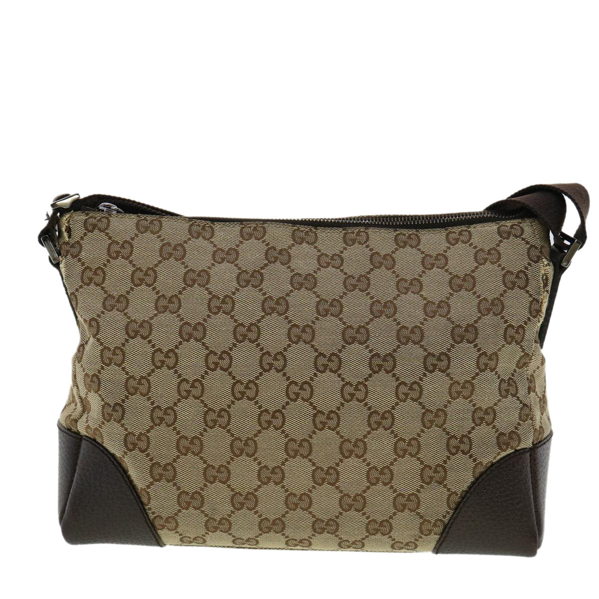 GUCCI GG Canvas Shoulder Bag Beige ki2371