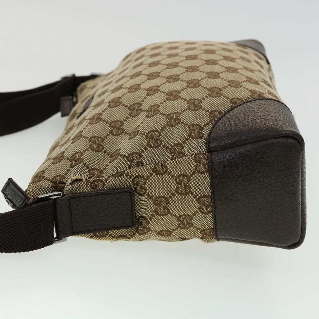 GUCCI GG Canvas Shoulder Bag Beige ki2371