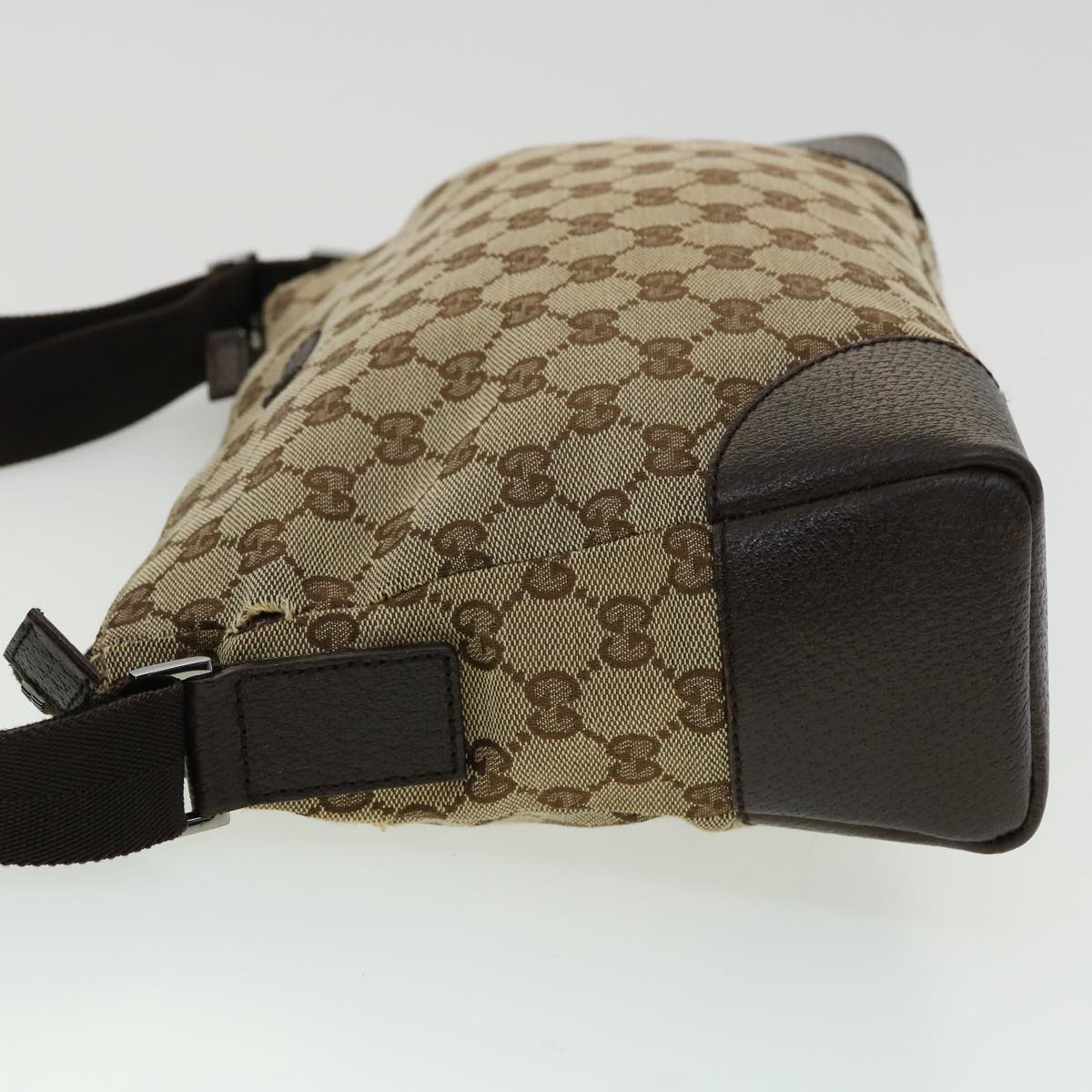 GUCCI GG Canvas Shoulder Bag Beige ki2371