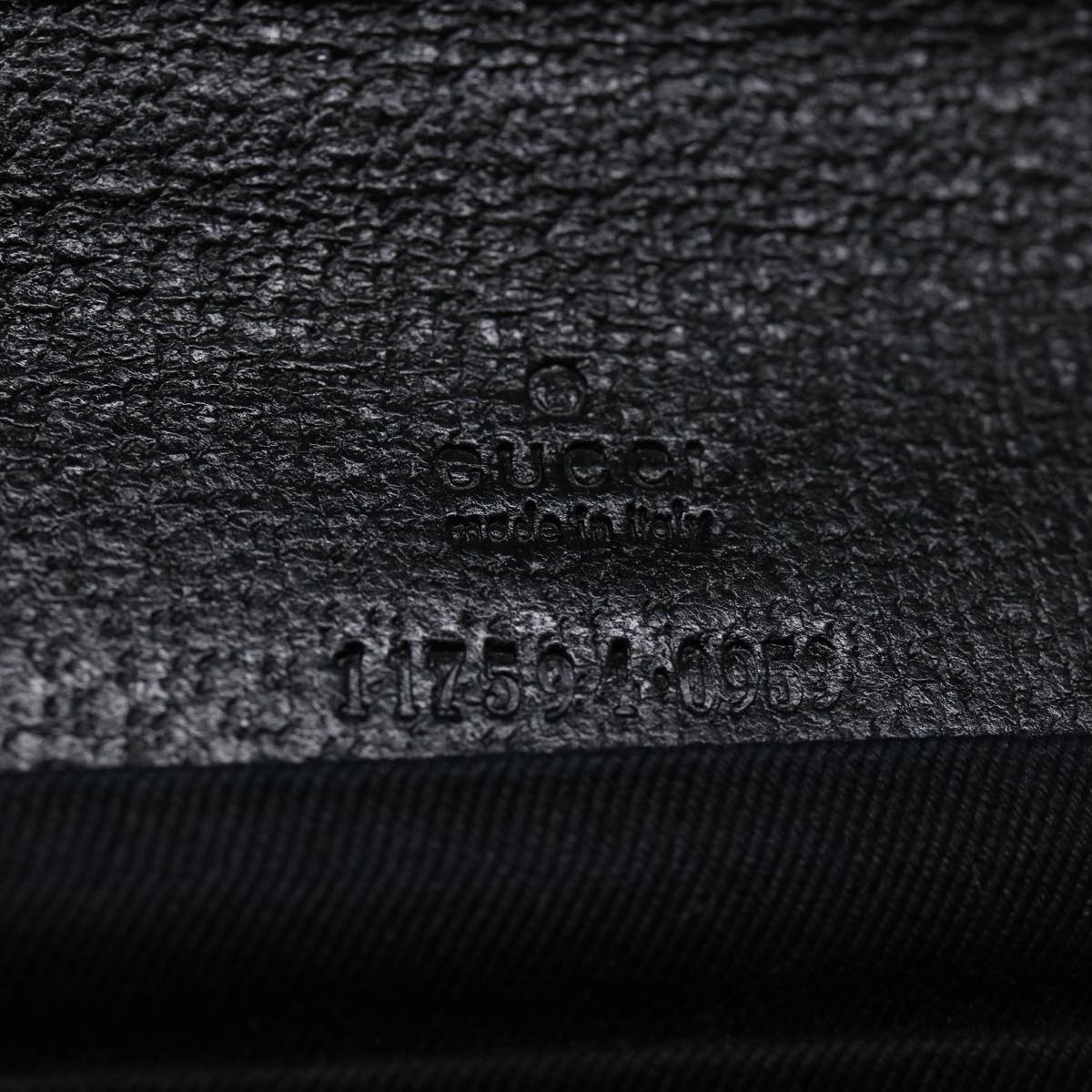 GUCCI GG Canvas Bamboo Shoulder Bag Black ki2375
